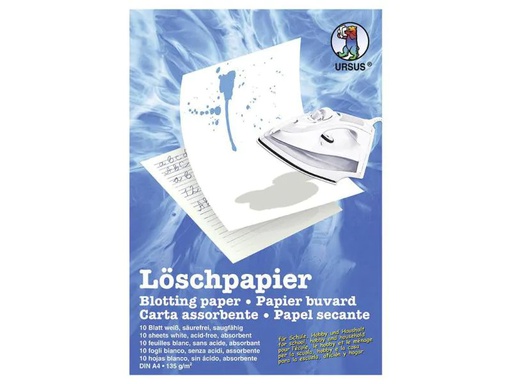 [90085100 921381] URSUS Löschpapier A4 10 Stück