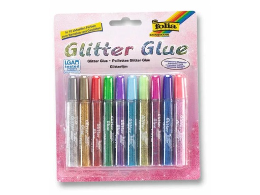 [90085132 599523] Folia Glitzerstift Glue 10 Stück