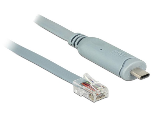 [90008511 841710] Delock Konsolenkabel USB-C - RJ45 RS-232, Cisco kompatibel, 1m