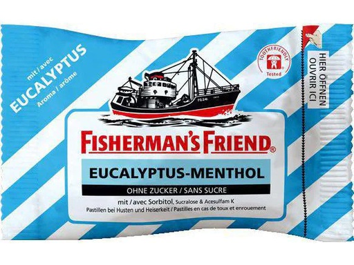 [90085361 900552] Fisherman's Bonbons Eucalyptus-Menthol 25 g