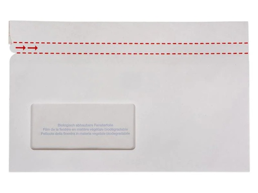 [90085818 1171605] ELCO Dokumententasche aus Papier C5/6 Fenster links, 250 Stück