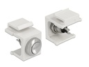 Delock Keystone-Modul Drucktaster weiss