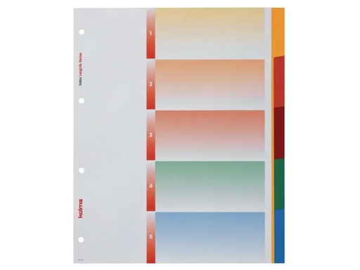 [90085900 830706] Kolma Register A4 XL LongLife 1-5 Farbig