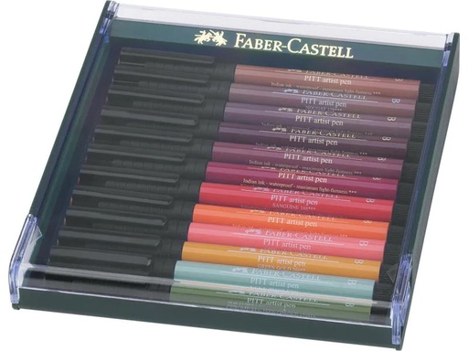 [90086161 847398] Faber-Castell Tuschestift Pitt Artist Pen B 12er Set
