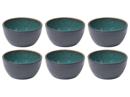 [90086370 1015218] Bitz Snackschale 10 cm, 6 Stück, Schwarz/Grün
