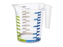 Rotho Messbecher Domino Dekor 10 dl, Transparent