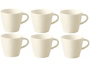 Villeroy & Boch Espressotasse Manufacture Rock 100 ml, 6 Stück, Crème/Weiss