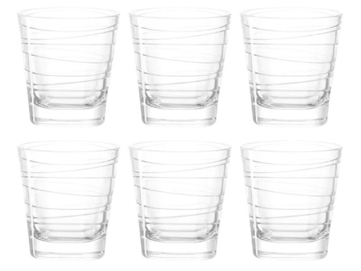 [90008641 430474] Leonardo Trinkglas Vario 250 ml, 6 Stück, Transparent