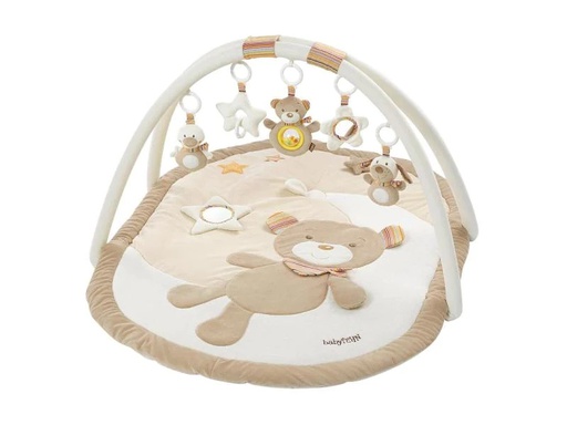 [90086647 1043268] fehn Krabbeldecke mit Spielbogen Bär Rainbow