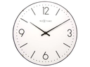NeXtime Wanduhr Basic Ø 35 cm Weiss