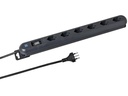 STEFFEN Steckdosenleiste STEBA LINEA PLUS 6 T13