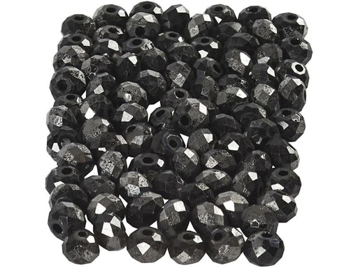 [90086923 846840] Creativ Company Glasschliffperlen 3 mm x 4 mm Schwarz