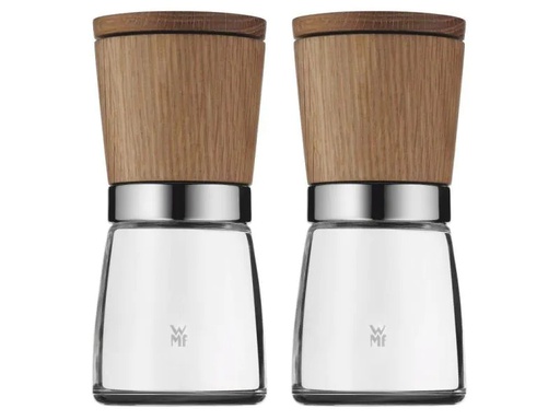 [90008689 300506] WMF Salz- und Pfeffermühle Ceramill 2 Stück, Braun/Transparent