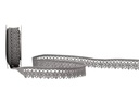 Spyk Spitzenband Cubino Spitzen 14 mm x 2 m, Grau