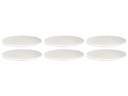 Villeroy & Boch Speiseteller NewMoon 6 Stück, Weiss