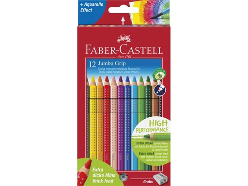 [90087294 250103] Faber-Castell Farbstifte Jumbo GRIP 12 Stück