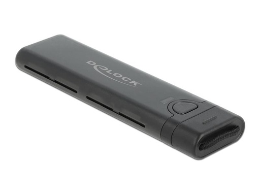 [90087320 1159055] Delock Externes Gehäuse USB-C, NVME&amp;SATA M.2, bootfähig, 10Gbps M.2
