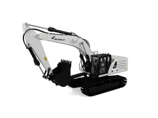 [90087701 1158793] Amewi Kettenbagger G101H, Vollmetall, Hydraulik, Weiss 1:16, RTR