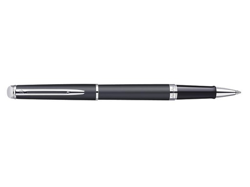 [90008752 892989] WATERMAN Rollerball Hémisphère CT Fein (F), Schwarz matt