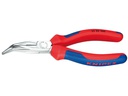 Knipex Flachrundzange mit Schneide verchromt 40°