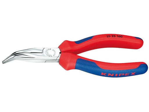 [90087985 518866] Knipex Flachrundzange mit Schneide verchromt 40°