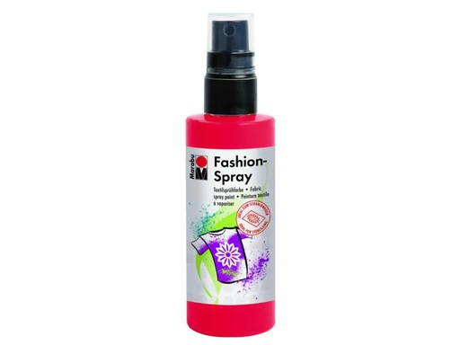 [90088154 555491] Marabu Textilfarbe Fashion Spray 100 ml, Rot