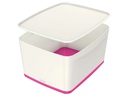 Leitz Aufbewahrungsbox MyBox Gross Weiss/Pink