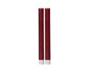 Star Trading LED-Stabkerzen Set Dinner Flamme Ø 2.2 x 24.5 cm, Rot, 2 Stk