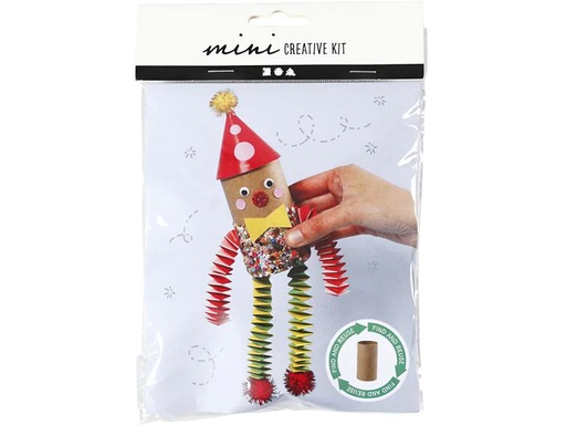 [90000864 1139892] Creativ Company Bastelset Mini-WC-Papier-Rollen-Clown 7-teilig