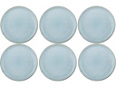 Bitz Speiseteller  Ø 27 cm, 6 Stück, Grau/Hellblau