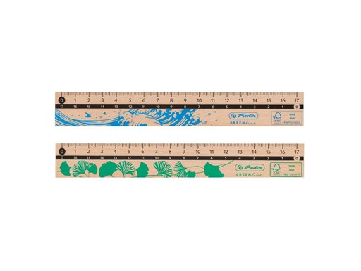 [90089001 1129096] Herlitz Lineal GREENline 17 cm