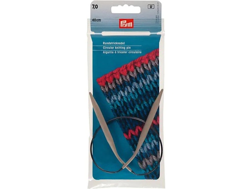 [90089034 1175065] Prym Rundstricknadel Ø 7 mm x 40 cm, Alu, Grau