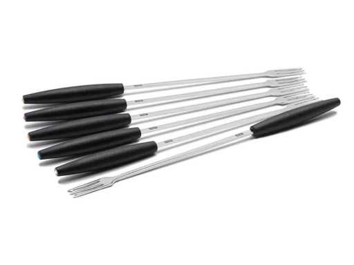 [90089240 314531] Stöckli Käsefonduegabel Alpine Crystal Elements 6 Personen