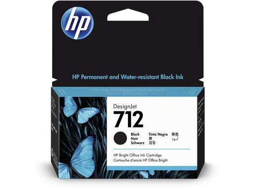 [90089396 1107814] HP Tinte Nr. 712 (3ED70A) Black