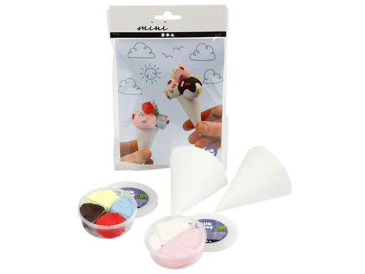 [90089471 931710] Creativ Company Modellier-Set Modellieren, Eishörnchen, 1 Set