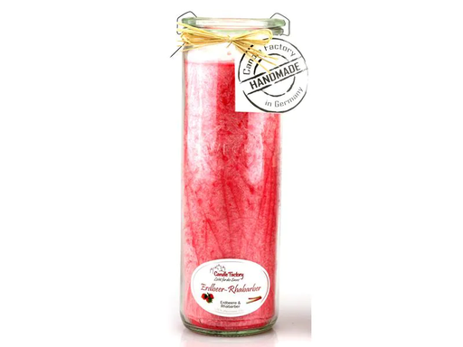 [90089520 1162076] Candle Factory Duftkerze Erdbeer und Rhabarber Big Jumbo