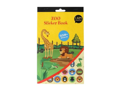 [90089546 1121070] I AM CREATIVE Stickerbuch Zoo 6 Seiten
