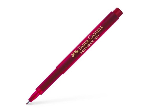 [90089560 924347] Faber-Castell Fineliner Broadpen 1554 0.8 mm, Rot