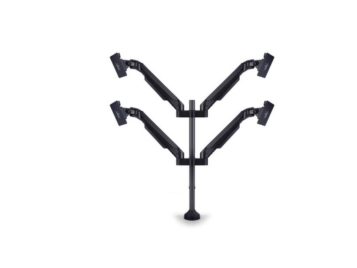 [90089726 869464] Multibrackets Tischhalterung Gas Lift Arm Quad bis 21 kg – Schwarz