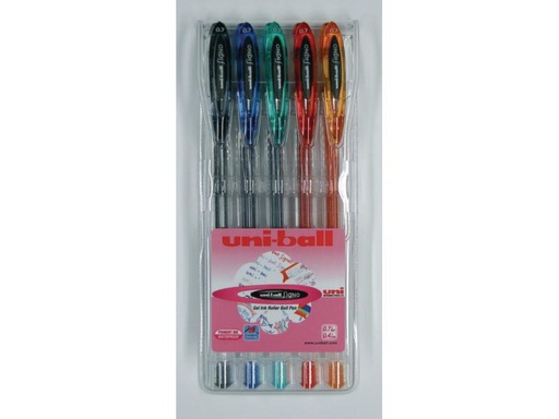 [90089750 780009] Uni Gelschreiber UNIBALL SIGNO Gel-Ink Standard 0.7 mm 5 Stück