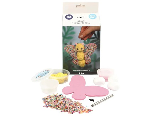 [90089809 931713] Creativ Company Modellier-Set Silk / Foam Clay Schmetterling, 1 Set