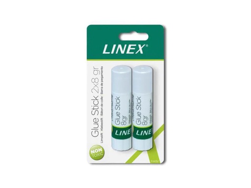 [90089861 879399] Linex Klebestift-Set 2 Stück, Grün, Weiss