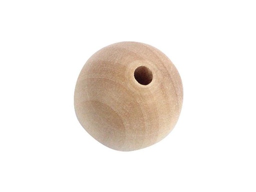 [90089887 1192981] Rico Design Holzperlen Gebohrt 35 mm Nature, 7 Stück