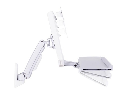 [90089897 578903] Multibrackets Tischhalterung Workstation Arm Single bis 8 kg – Weiss