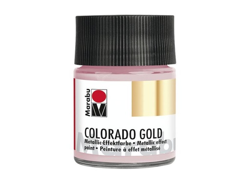 [90090052 728712] Marabu Metallic-Farbe Colorado Gold 50 ml, Rosa