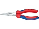 Knipex Flachrundzange mit Schneide verchromt