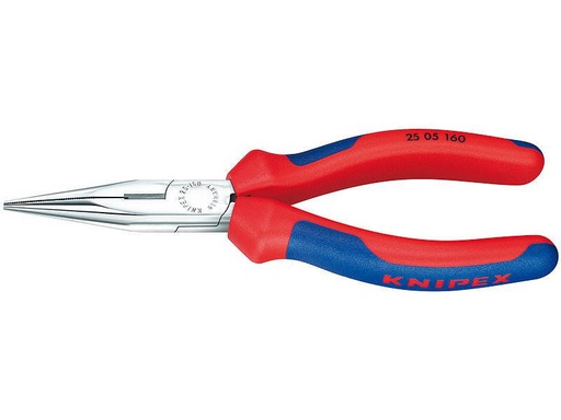[90000877 518865] Knipex Flachrundzange mit Schneide verchromt