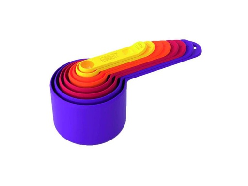 [90090209 366273] Joseph Joseph Messlöffel Nest 8 Stück, Gelb/Orange/Rot/Violett