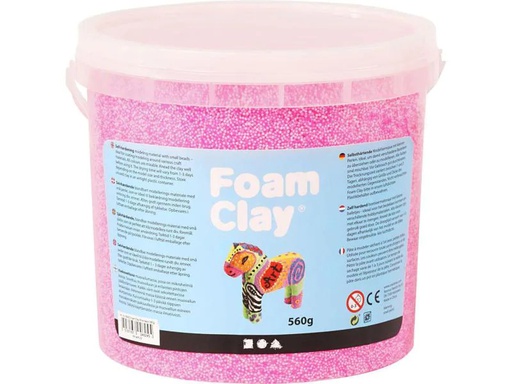 [90090333 1043718] Creativ Company Modelliermasse Foam Clay Neonpink 560 g