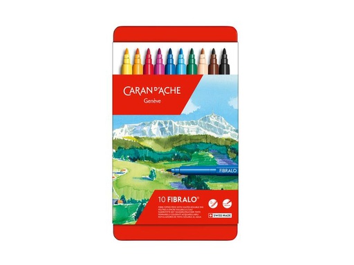 [90090357 552667] Caran d'Ache Filzstift Fibralo 10 Stück